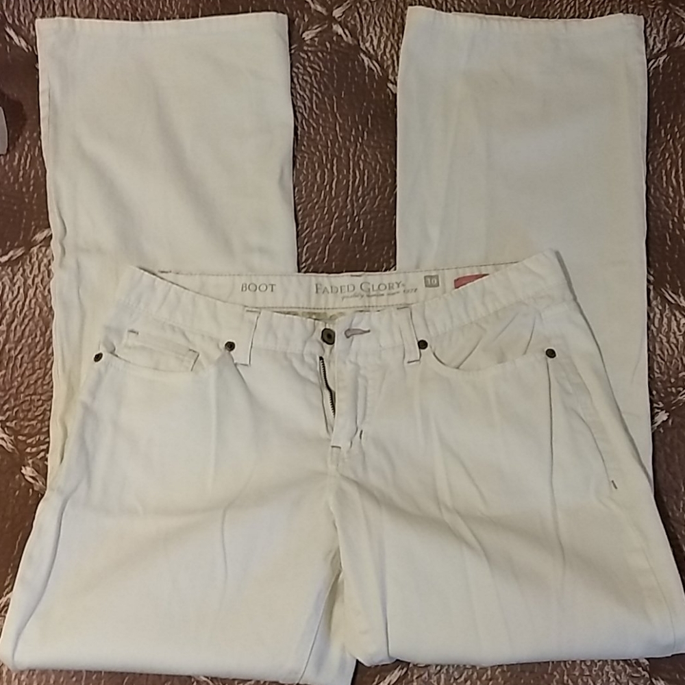 White Denim Jeans size 10